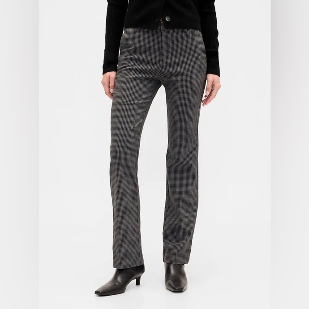 Banana Republic Sz 6 Women’s Mid Rise Stretch Wool Blend Lined Pants in Grey Sky